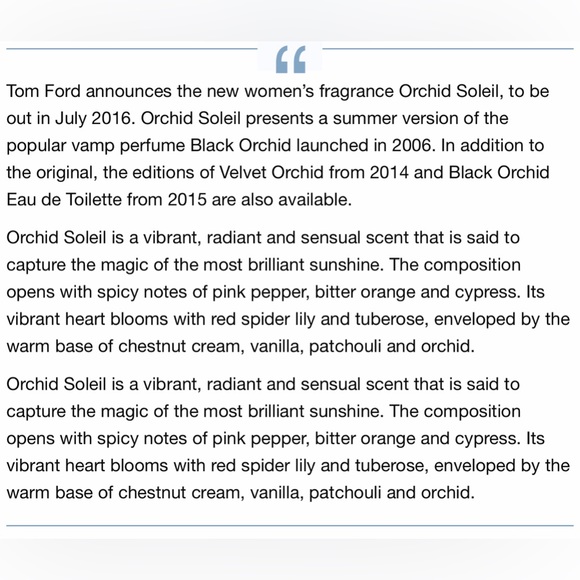 Orchid Soleil Tom Ford EDP eau de parfum for women 1.7 oz/50 ml - Picture 8 of 9